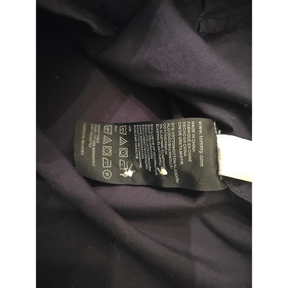 Tommy Hilfiger Men's Long Sleeve Button Down‎ Shirt Custon Fit Navy SZ XS Preppy - Picture 8 of 15